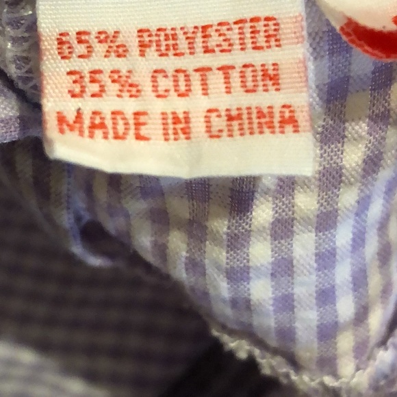 Orient Expressed • Smocked Purple Gingham Seersucker Top - 3 - Picture 8 of 9